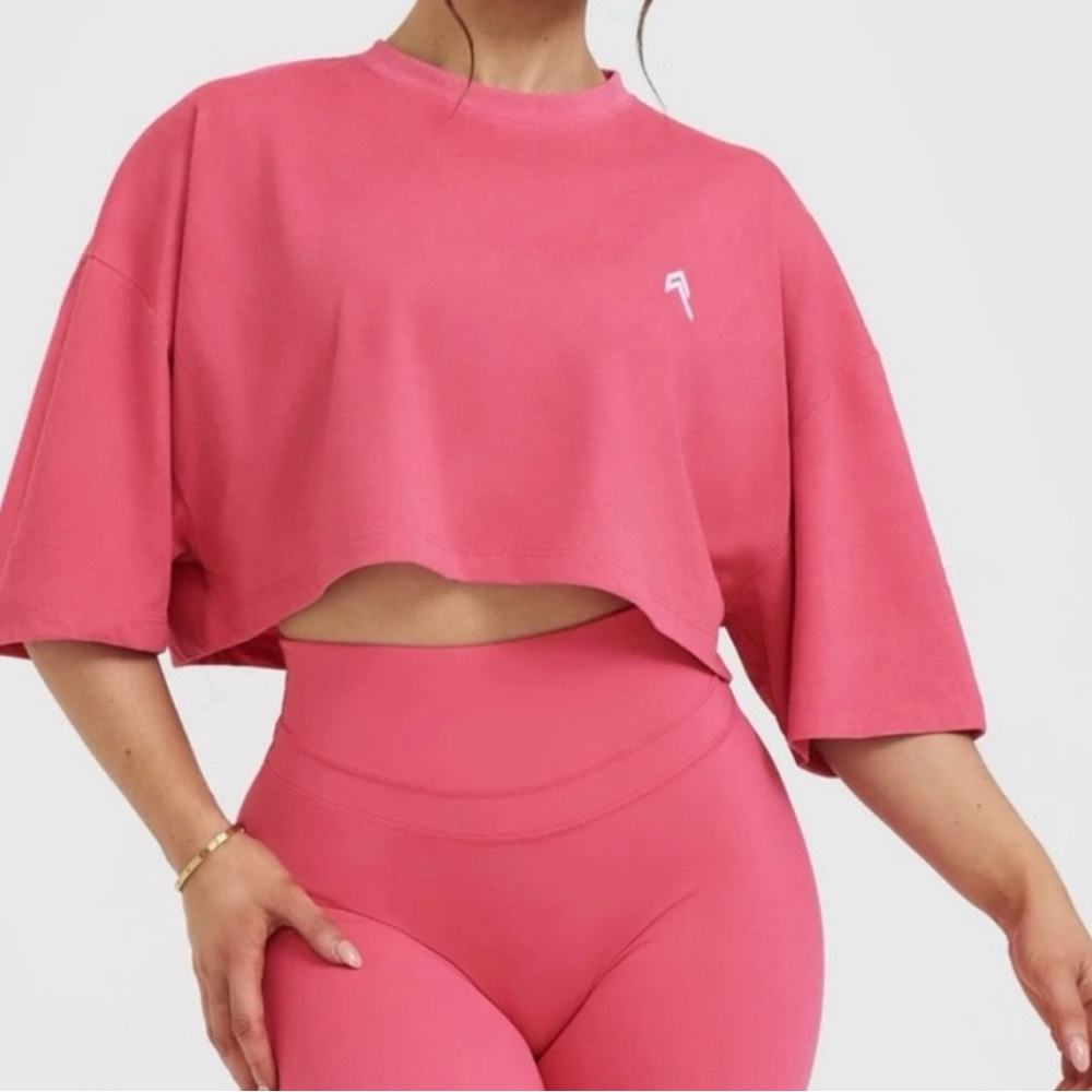 Oner Active classic relaxed crop T-shirt - M - White